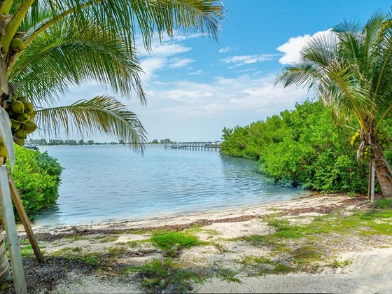 In addition to your dock, your 655 feet of water frontage also provides a Private Beach - Single Family Home for sale at Address Withheld, Bradenton, FL 34209 - MLS Number is A4509547
